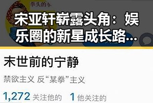 宋亚轩崭露头角：娱乐圈的新星成长路径解析
