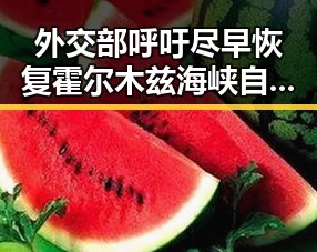 外交部呼吁尽早恢复霍尔木兹海峡自由通行引发网红反差明星的关注变化